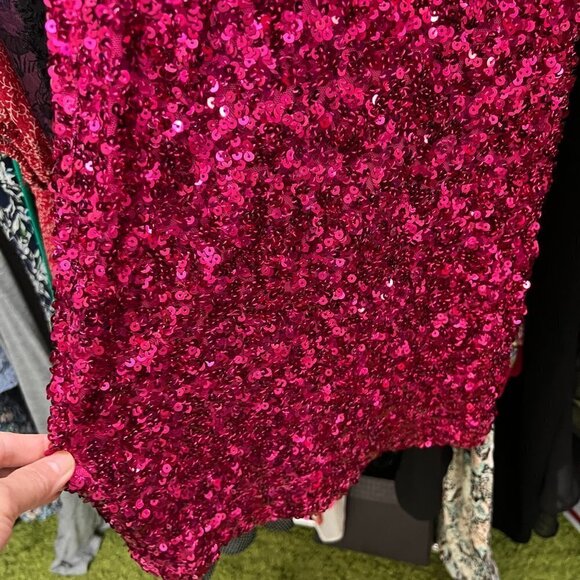 Nookie Smoke Show Mini Bodycon Sequined Dress in Pink - Picture 4 of 9